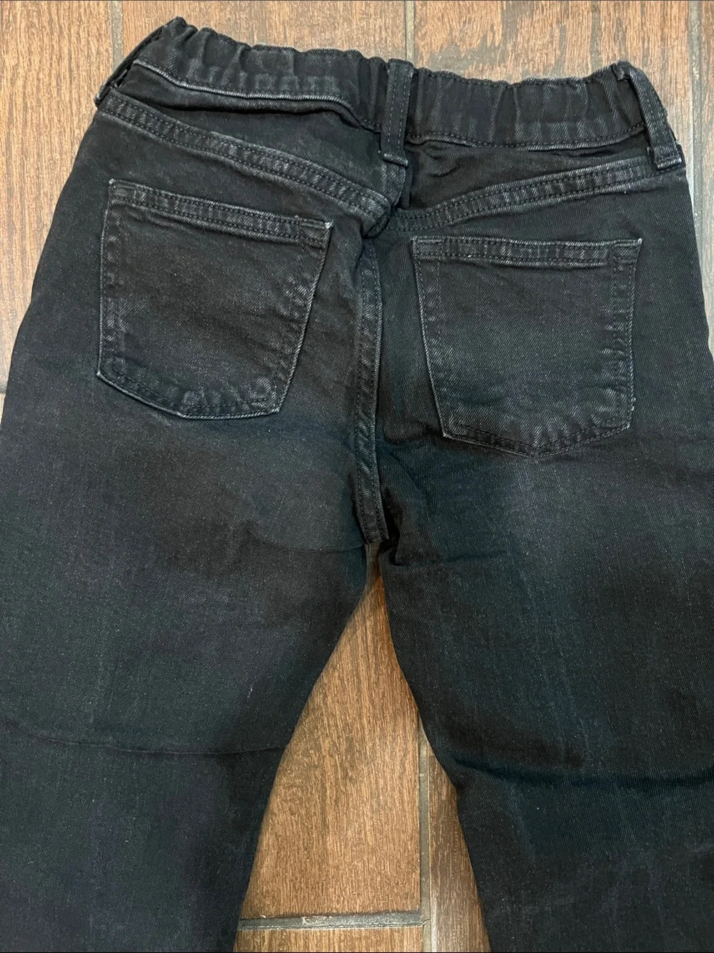 Boys Old Navy Straight Leg Jeans in Black and Blue Denim